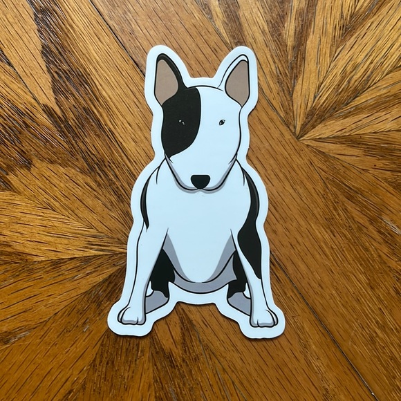 Bull Terrier Dog Sticker 3.3” x 2” - Picture 2 of 4